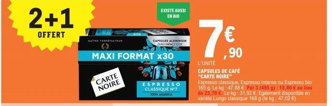 capsules de café Carte noire