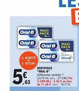 dentifrice oral-b