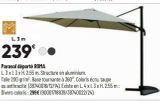 Parasol déporté 3M offre sur Bricorama