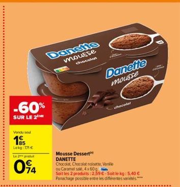 chocolat Danette