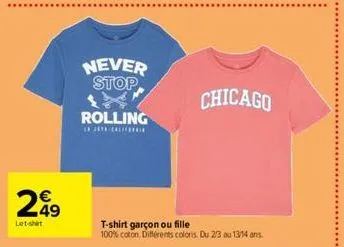 t-shirt garçon 