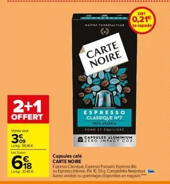 café carte noire