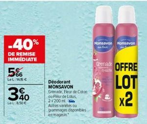 soldes Monsavon