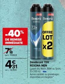 soldes Rexona