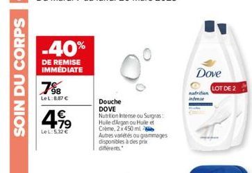 soldes Dove