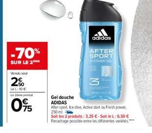 gel douche Adidas