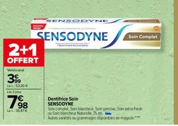 dentifrice Sensodyne