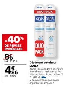 soldes Sanex