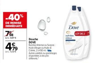 soldes Dove