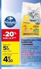 croquettes pour chats Carrefour