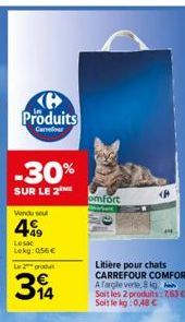 litière pour chats Carrefour