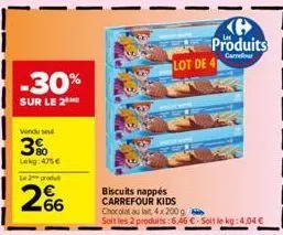 chocolat au lait carrefour