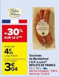 saucisses reflets de france