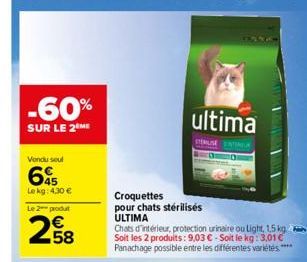 croquettes pour chats Ultima