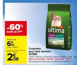 croquettes pour chats ultima