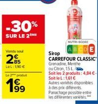 sirop Carrefour