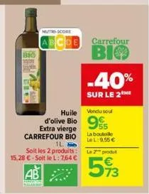 huile d'olive carrefour