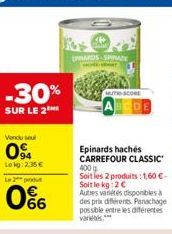 épinards Carrefour