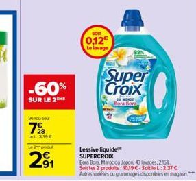 lessive liquide Super Croix