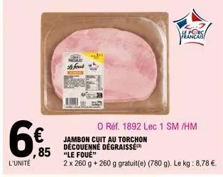 jambon cuit 