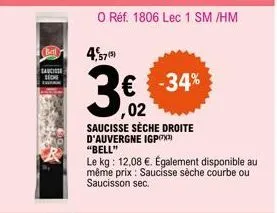 saucisse sèche 