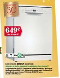 Lave-vaisselle Bosch Bosch offre sur Copra