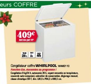 congélateur coffre Whirlpool