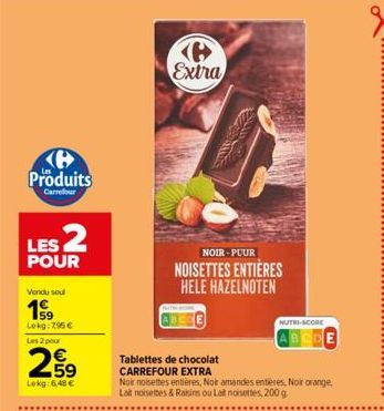 noisettes Carrefour