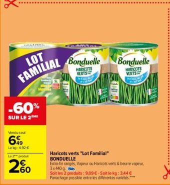 haricots verts Bonduelle