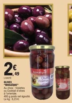 cocktail d'olives 