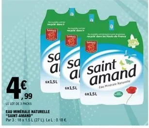 eau saint amand