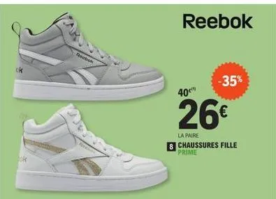chaussures fille reebok
