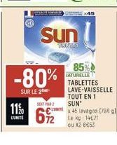 11%  Sun  SEMTA  -80%  SUR LE 2  6%2  45 