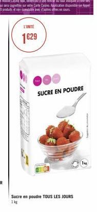 sucre TOUS