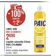 liquide vaisselle Paic