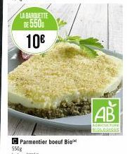 LA BARQUETTE  DE 550  10€  AB  AGRICULTURE BIOLOGIQUE  OUTD 