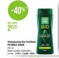 -40%  SOIT L'UNITE:  2672  Mer  Hahn  BIO  EANNOONG  FORTIFIANT  