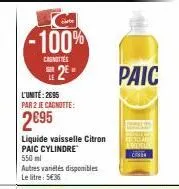 liquide vaisselle paic