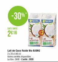 lait de coco Bjorg