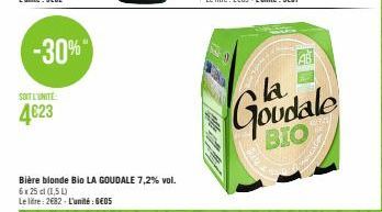 bière blonde La Goudale