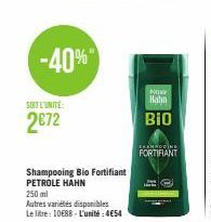 -40%  SOIT L'UNITE:  2672  Mer  Hahn  BIO  EANNOONG  FORTIFIANT  