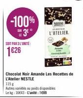 chocolat noir Nestlé