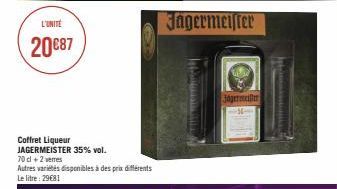 L'UNITÉ  20€87  Col  Jägermeister  Jagermeißer  fraktik 