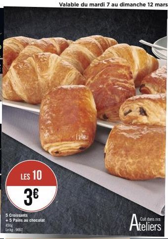 pains au chocolat Mars