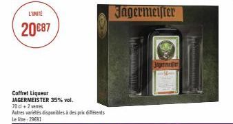 L'UNITÉ  20€87  Col  Jägermeister  Jagermeißer  fraktik 