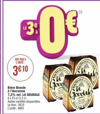 bière blonde La Goudale