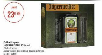 L'UNITÉ  23€79  Chxe  Jägermeister  Jagermeißte  festa danka tika 