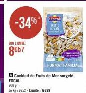 fruits de mer Escal