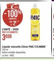 liquide vaisselle Paic