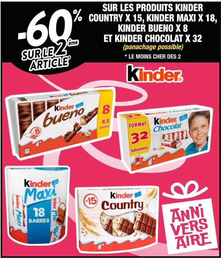 chocolat au lait Kinder